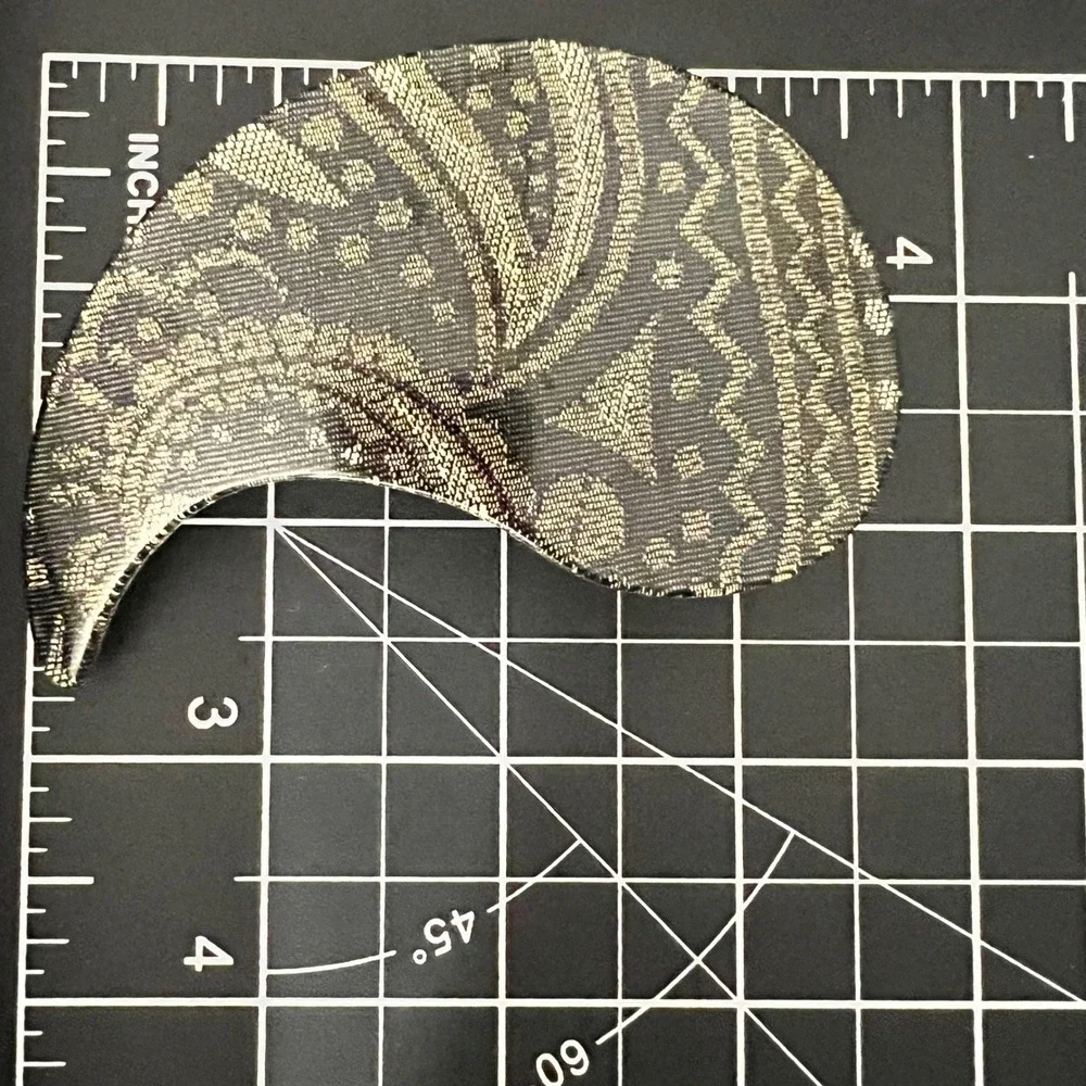 Vintage Made in France Paisley Acrylic Hair Barrette Clip Large Eclectic‎